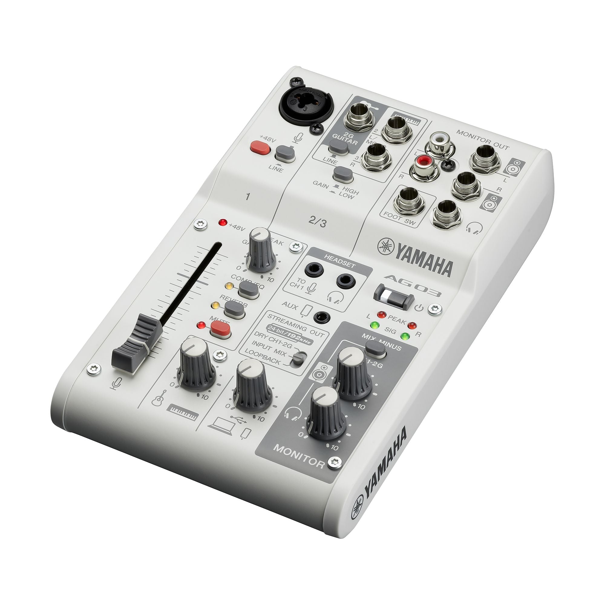 YAMAHA AG03 MK2 3-CHANNEL MIXER AND USB AUDIO INTERFACE |  YAMAHA PRO AUDIO |  AUDIO INTERFACE |  Zoso Music