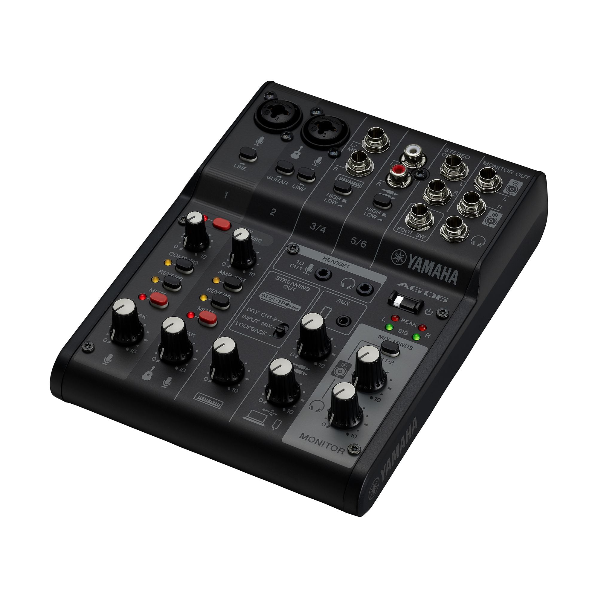 YAMAHA AG06 MK2 6-CHANNEL MIXER AND USB AUDIO INTERFACE |  YAMAHA PRO AUDIO |  AUDIO INTERFACE |  Zoso Music
