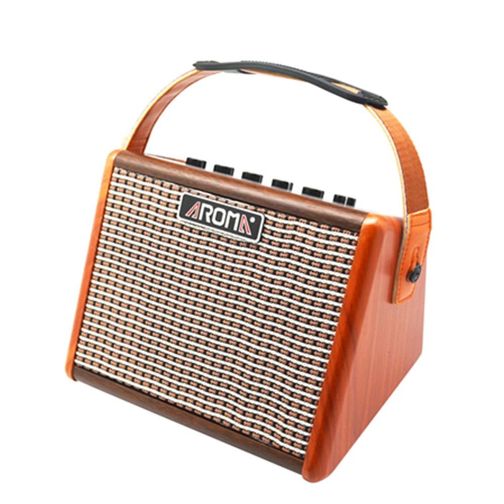 Aroma AG15A 15W Portable Acoustic Guitar Amp With Rechargeable Battery | AROMA , Zoso Music
