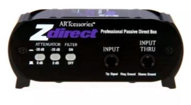 ART ZDirect 1-channel Passive Instrument DI Box For Active Instruments