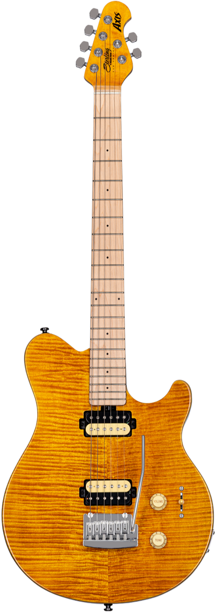 STERLING AX3FM AXIS IN FLAME ELECTRIC GUITAR TRANS GOLD COLOR ( AX3 FM/ TRANSPARENT GOLD/ TGD), STERLING, ELECTRIC GUITAR, sterling-electric-guitar-ax3fm-tgo, ZOSO MUSIC SDN BHD
