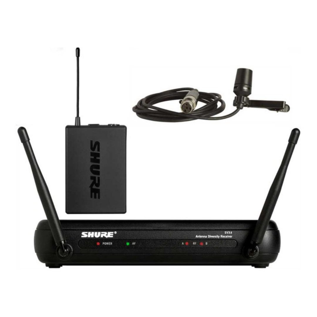Shure SVX14/CVL Wireless Presenter System , SVX4 Diversity Receiver, SVX1 Bodypack Transmitter & CVL Centraverse Lavalier Condenser Microphone with Free Gator GM-1W Wireless Bag, SHURE, WIRELESS MICROPHONE SYSTEM, shure-wireless-microphone-system-svx14-cvl, ZOSO MUSIC SDN BHD