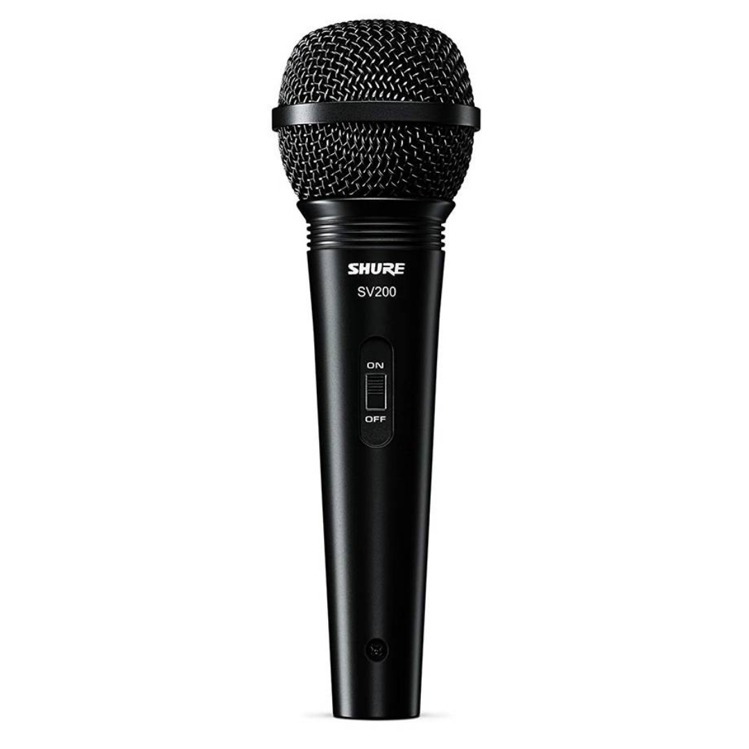 Shure SV200 Dynamic Vocal Microphone with XLR to QTR Cable, 6.3 mm (SV-200 / SV 200), SHURE, MICROPHONE, shure-microphone-sv200, ZOSO MUSIC SDN BHD