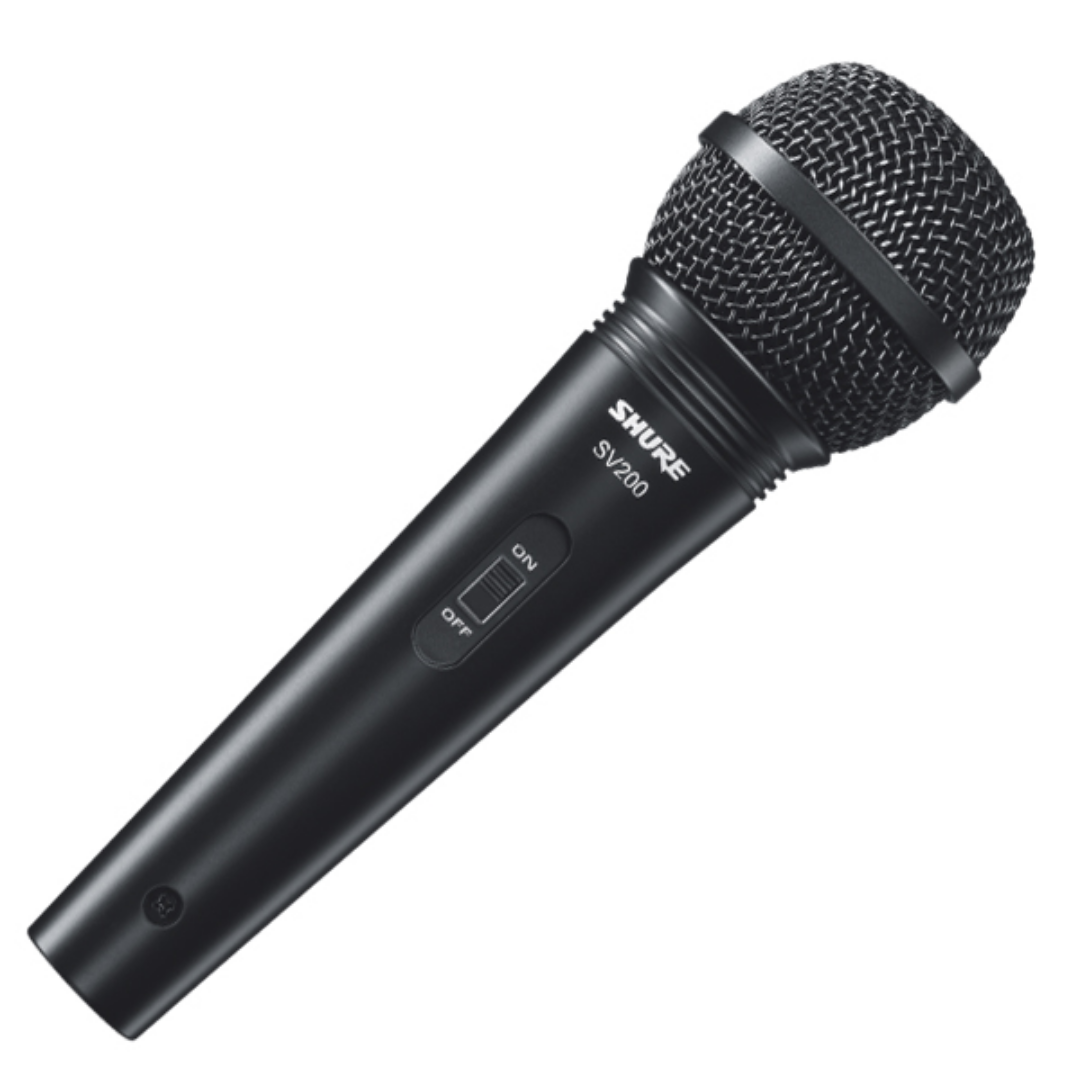 Shure SV200 Dynamic Vocal Microphone with XLR to QTR Cable, 6.3 mm (SV-200 / SV 200), SHURE, MICROPHONE, shure-microphone-sv200, ZOSO MUSIC SDN BHD
