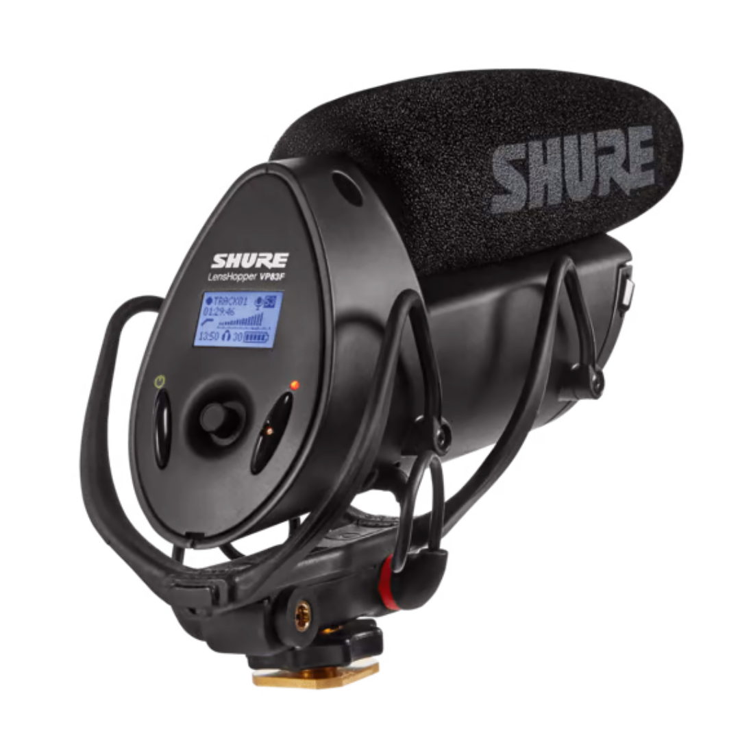 Shure VP83F LensHopper Camera-mount Compact Shotgun Microphone with Flash Recording (VP-83F), SHURE, MICROPHONE, shure-microphone-vp83f, ZOSO MUSIC SDN BHD