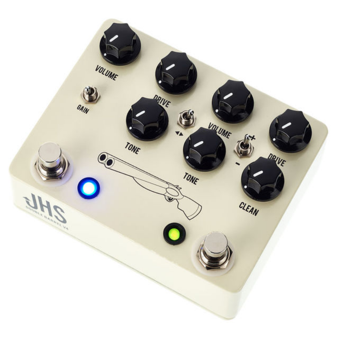 JHS Double Barrel V4 2-in-1 Dual Overdrive Guitar Effects Pedal, JHS, EFFECTS, jhs-effects-db-v4, ZOSO MUSIC SDN BHD
