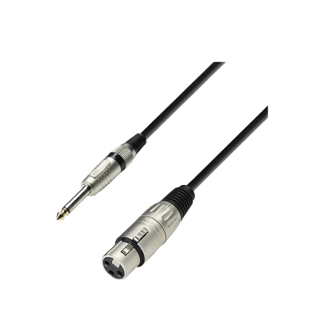 Adam Hall Cable K3MFP1000 10m Microphone Cable XLR Female to QTR Jack 10 meter | ADAM HALL , Zoso Music