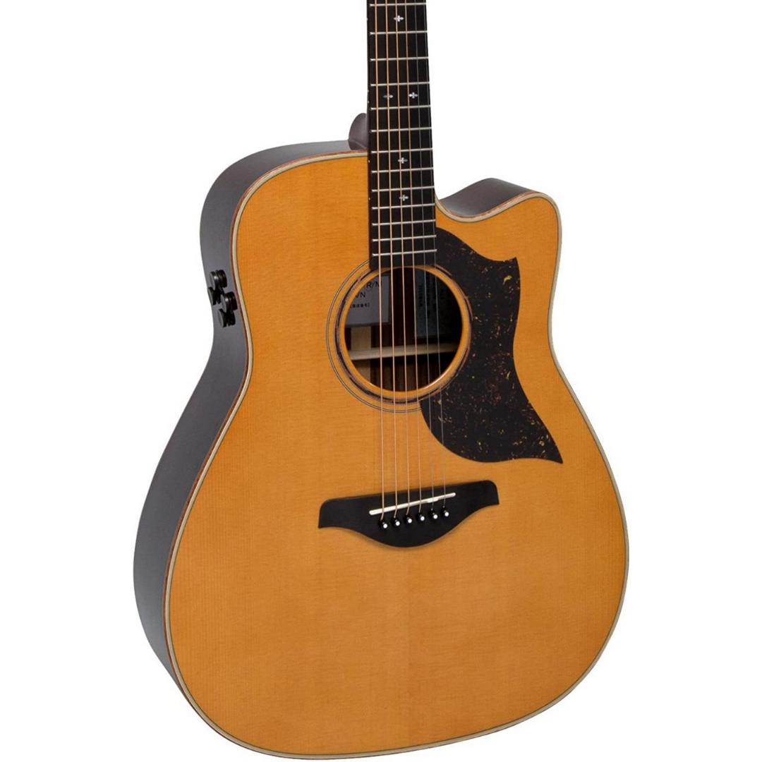 Yamaha A5M ARE Dreadnought Cutaway Acoustic-Electric Guitar with Hardcase - Vintage Natural [MADE IN JAPAN], YAMAHA, ACOUSTIC GUITAR, yamaha-acoustic-guitar-ymhga5m, ZOSO MUSIC SDN BHD