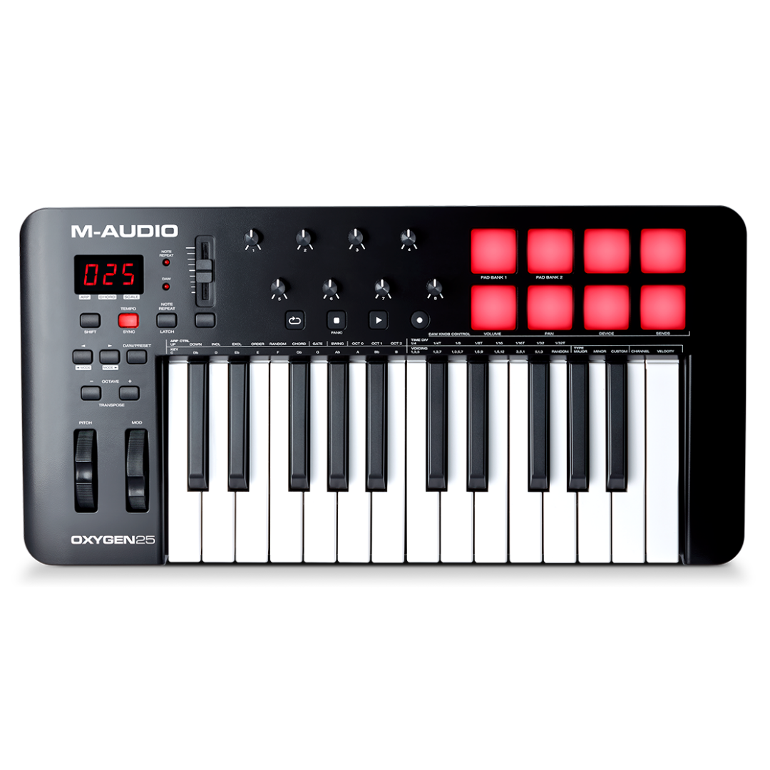 M-AUDIO OXYGEN MKV 25 KEYS USB MIDI CONTROLLER, M-AUDIO, MIDI CONTROLLER, m-audio-midi-controller-oxygen25mkv, ZOSO MUSIC SDN BHD