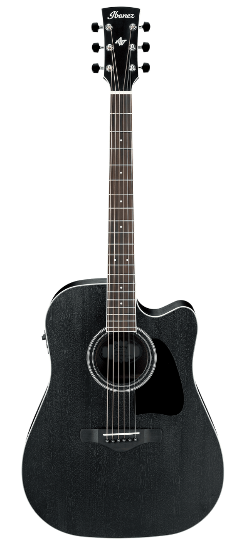 Ibanez Artwood AW84CE - Weathered Black Open Pore, IBANEZ, ACOUSTIC GUITAR, ibanez-acoustic-guitar-aw84ce-wk, ZOSO MUSIC SDN BHD