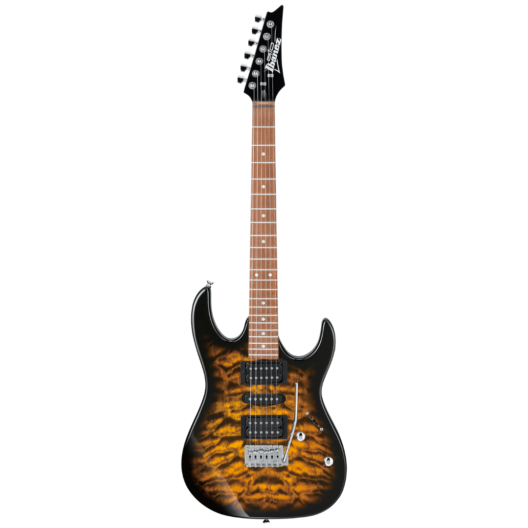Ibanez Gio GRX70QA Electric Guitar - Sunburst (GRX70QA-SB), IBANEZ, ELECTRIC GUITAR, ibanez-electric-guitar-grx70qa-sb, ZOSO MUSIC SDN BHD