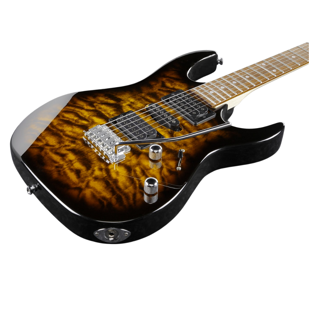 Ibanez Gio GRX70QA Electric Guitar - Sunburst (GRX70QA-SB), IBANEZ, ELECTRIC GUITAR, ibanez-electric-guitar-grx70qa-sb, ZOSO MUSIC SDN BHD