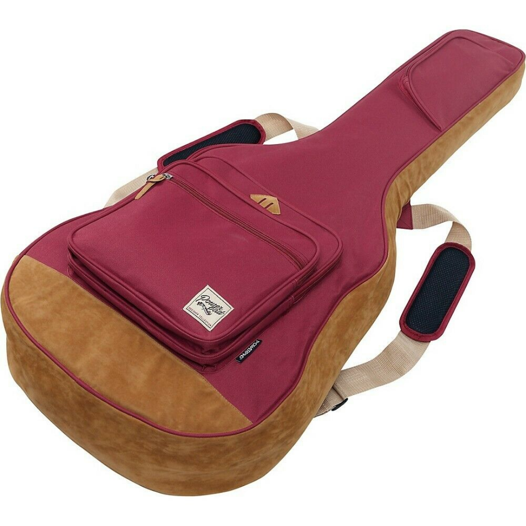 Ibanez IAB541 POWERPAD Gig Bag for Acoustic Guitars - Wine Red, IBANEZ, CASES & GIG BAGS, ibanez-cases-gig-bags-iab541-wr, ZOSO MUSIC SDN BHD