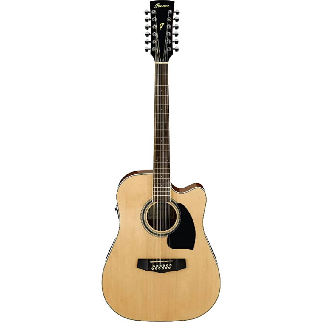 Ibanez PF1512 12-String Acoustic Guitar - Natural High Gloss (PF1512-NT), IBANEZ, ACOUSTIC GUITAR, ibanez-acoustic-guitar-pf1512, ZOSO MUSIC SDN BHD