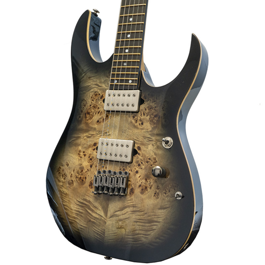 Ibanez Premium RG1121PB - Charcoal Black Burst, IBANEZ, ELECTRIC GUITAR, ibanez-electric-guitar-rg1121pb-ckb, ZOSO MUSIC SDN BHD