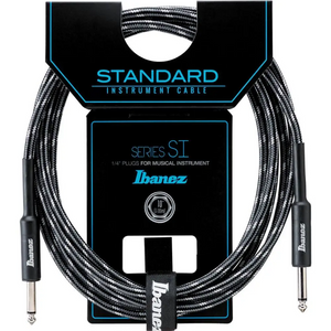 Ibanez SI20 CCT 20ft Woven Guitar Cable - 2 Straight Plugs (Charcoal Grey) (SI20CCT), IBANEZ, CABLES, ibanez-cable-si20cct, ZOSO MUSIC SDN BHD
