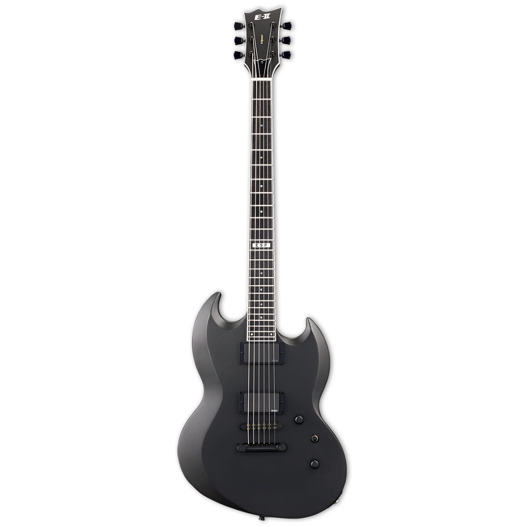 ESP E-II VIPER BARITONE - Charcoal Metallic Satin [Made in Japan], ESP, ELECTRIC GUITAR, esp-electric-guitar-eiiviperbchms, ZOSO MUSIC SDN BHD