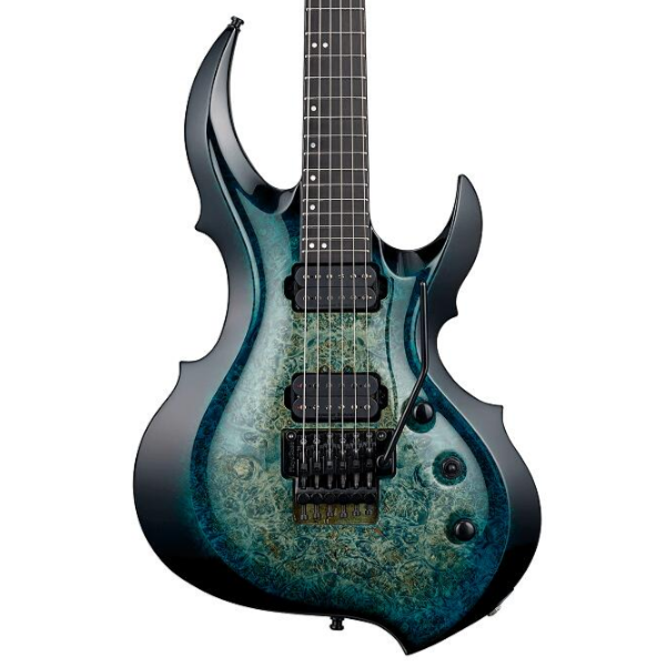 ESP FRX-CTM FR Burled Maple - Peacock Blue Burst (FRXCTMFRBM), ESP, ELECTRIC GUITAR, esp-electric-guitar-frxctmfrbm-pbb, ZOSO MUSIC SDN BHD