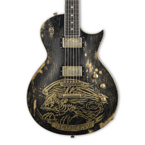 ESP Will Adler Warbird Dist Signature Electric Guitar - Distressed Black with Warbird Graphic, ESP, ELECTRIC GUITAR, esp-electric-guitar-willadlerwarbirddist, ZOSO MUSIC SDN BHD