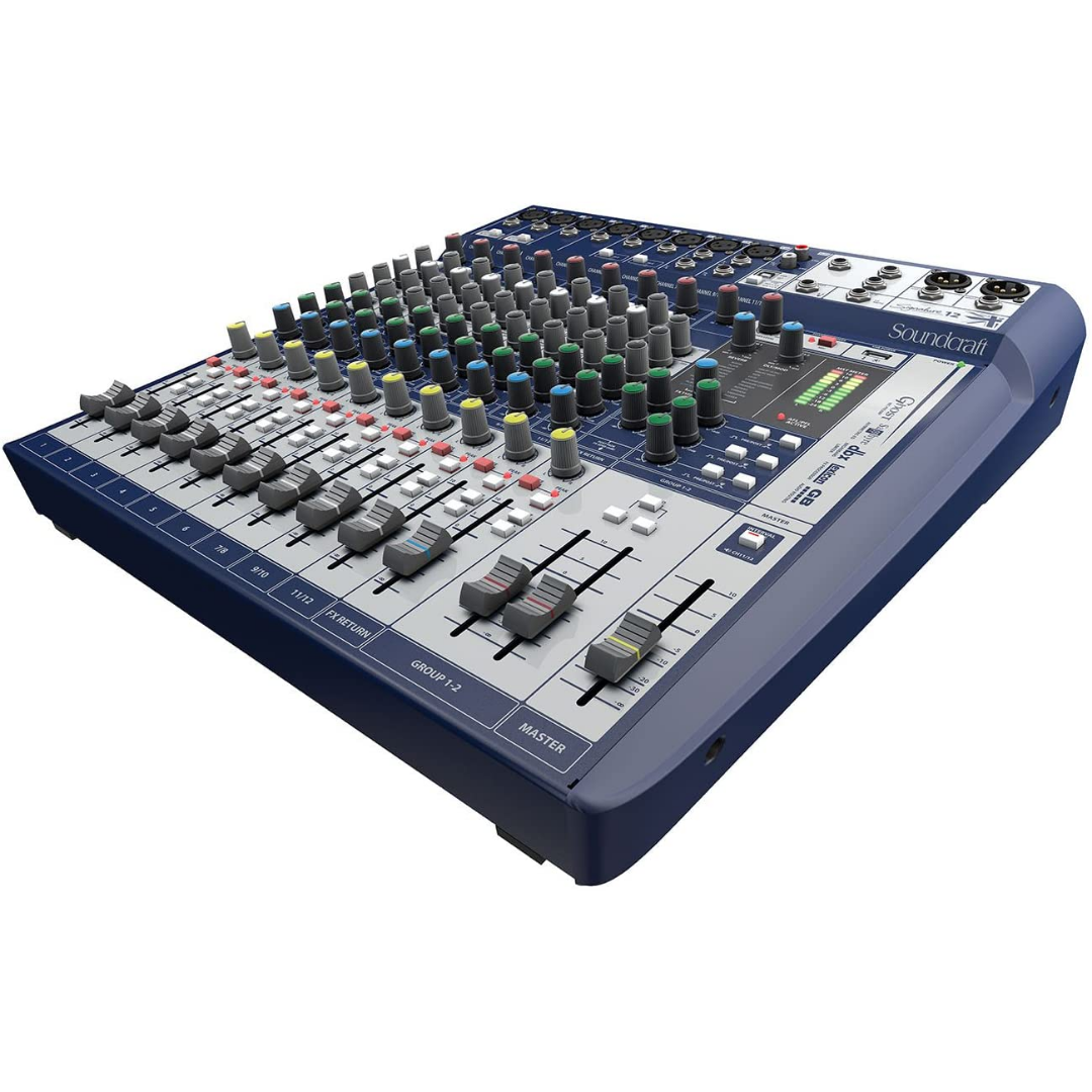 Soundcraft Signature 12 Mixer with Gator G-MIXERBAG-1515, SOUNDCRAFT, MIXER, soundcraft-mixer-signature12, ZOSO MUSIC SDN BHD