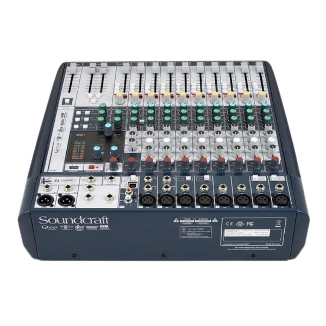 Soundcraft Signature 12 Mixer with Gator G-MIXERBAG-1515, SOUNDCRAFT, MIXER, soundcraft-mixer-signature12, ZOSO MUSIC SDN BHD