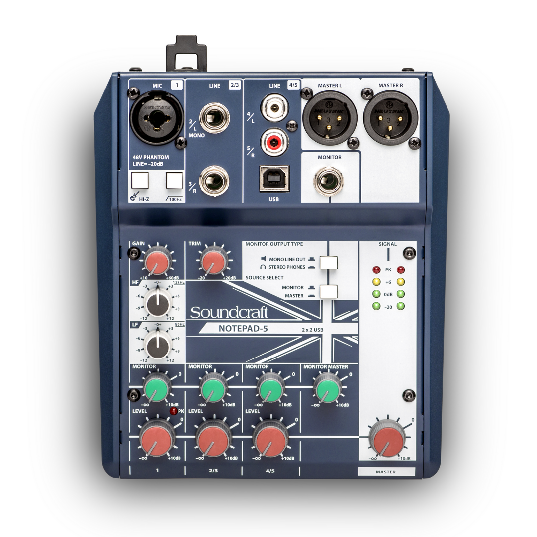 Soundcraft Notepad-5 Mixer, SOUNDCRAFT, MIXER, soundcraft-mixer-notepad-5, ZOSO MUSIC SDN BHD
