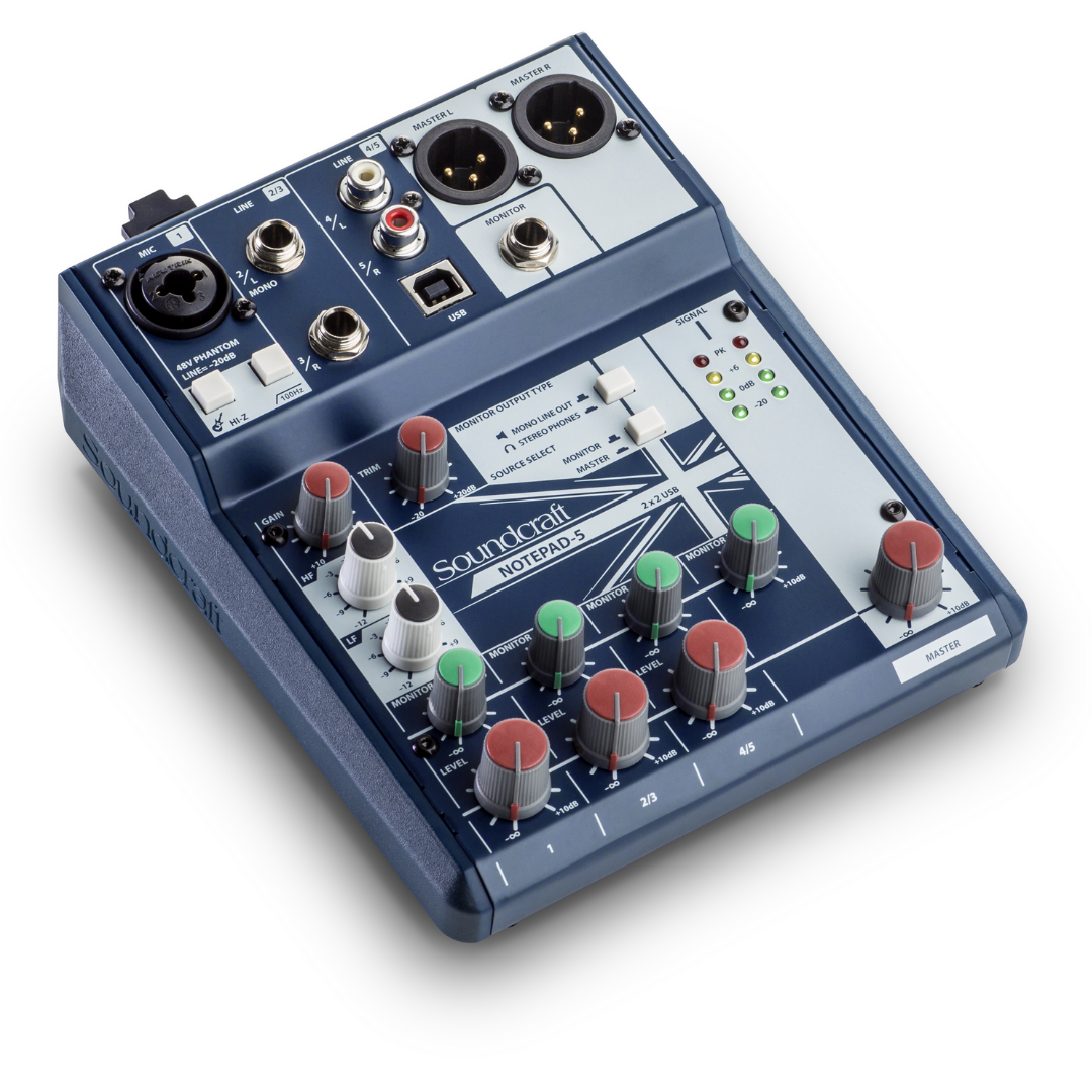 Soundcraft Notepad-5 Mixer, SOUNDCRAFT, MIXER, soundcraft-mixer-notepad-5, ZOSO MUSIC SDN BHD