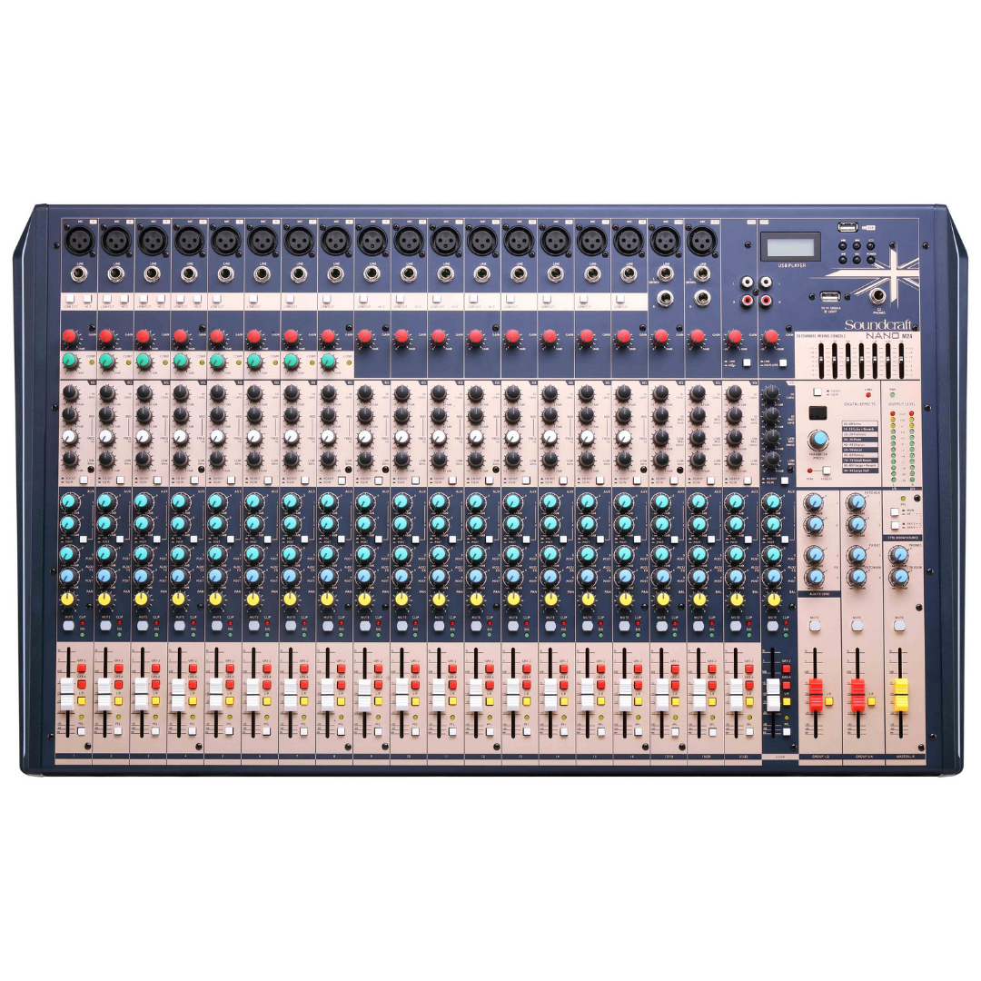 Soundcraft Nano M24 24-Channel USB Mixer, SOUNDCRAFT, MIXER, soundcraft-mixer-nanom24, ZOSO MUSIC SDN BHD