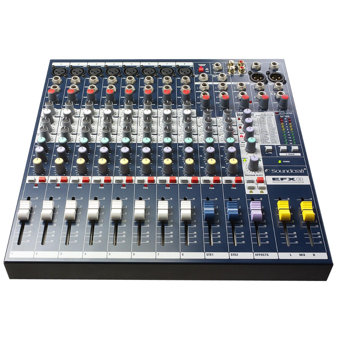 Soundcraft EPM8 Mixer with Gator G-MIXERBAG-1515, SOUNDCRAFT, MIXER, soundcraft-mixer-epm8, ZOSO MUSIC SDN BHD