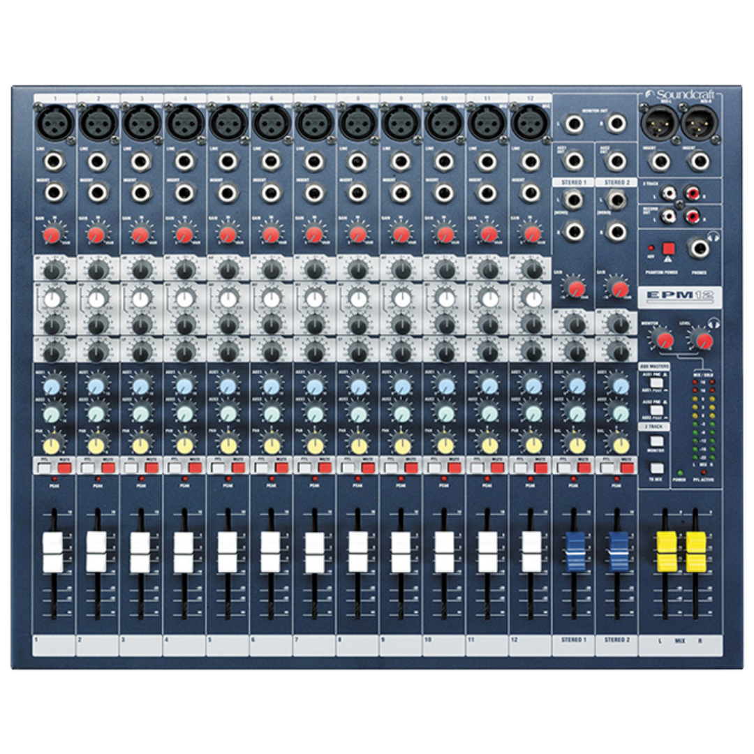 Soundcraft EPM12 Mixer with Gator G-MIXERBAG-1815, SOUNDCRAFT, MIXER, soundcraft-mixer-epm12, ZOSO MUSIC SDN BHD