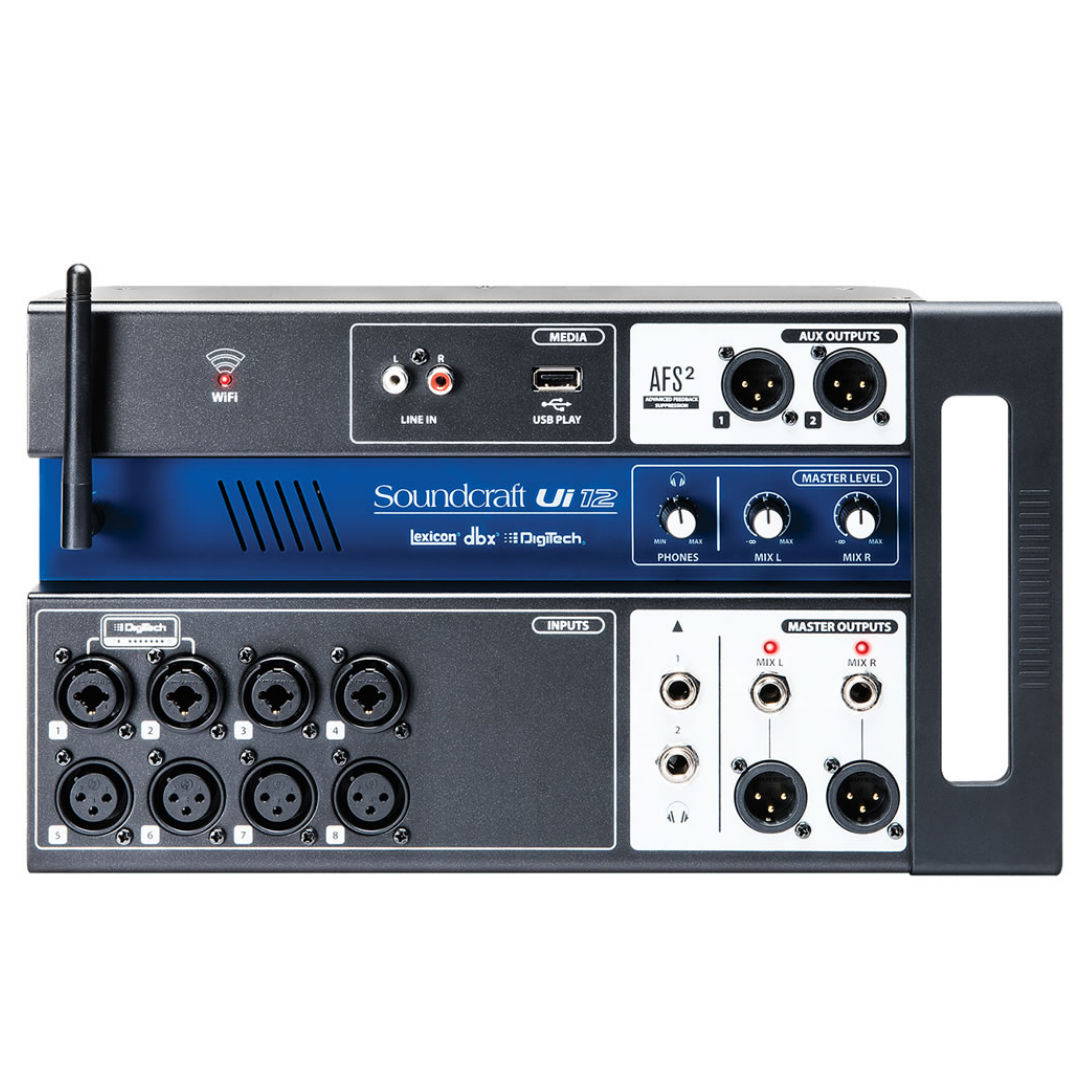 Soundcraft Ui12 Remote-controlled Digital Mixer, SOUNDCRAFT, MIXER, soundcraft-mixer-ui12, ZOSO MUSIC SDN BHD