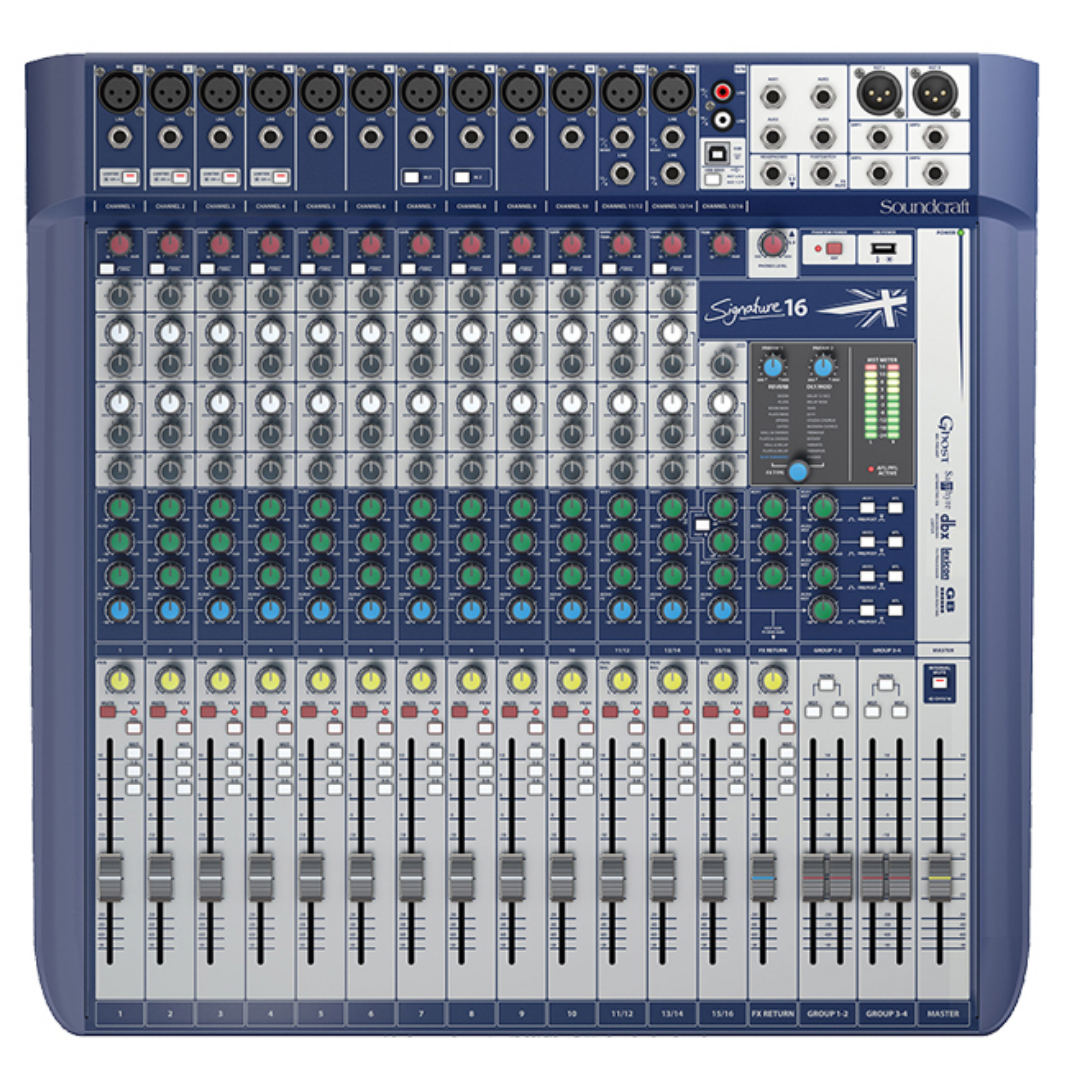 Soundcraft Signature 16 Mixer with Gator G-MIXERBAG-2020, SOUNDCRAFT, MIXER, soundcraft-mixer-signature16, ZOSO MUSIC SDN BHD