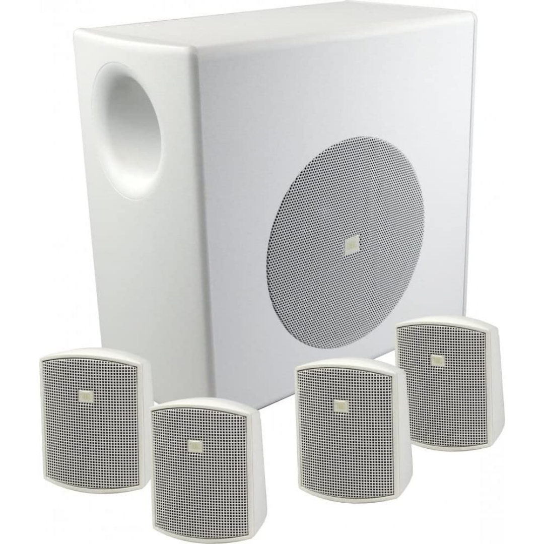 JBL C50PACK Packaged Surface-Mount Subwoofer-Satellite Loudspeaker System - White, JBL, SUBWOOFER, jbl-subwoofer-c50pack-wh, ZOSO MUSIC SDN BHD