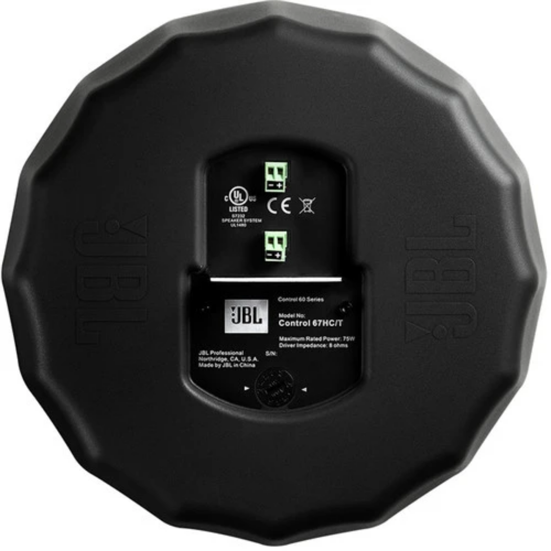 JBL Control 67HC/T Narrow 75° Coverage HighCeiling Pendant Speaker - Pair - Black, JBL, CEILING SPEAKER, jbl-ceiling-speaker-control67hct-bk, ZOSO MUSIC SDN BHD