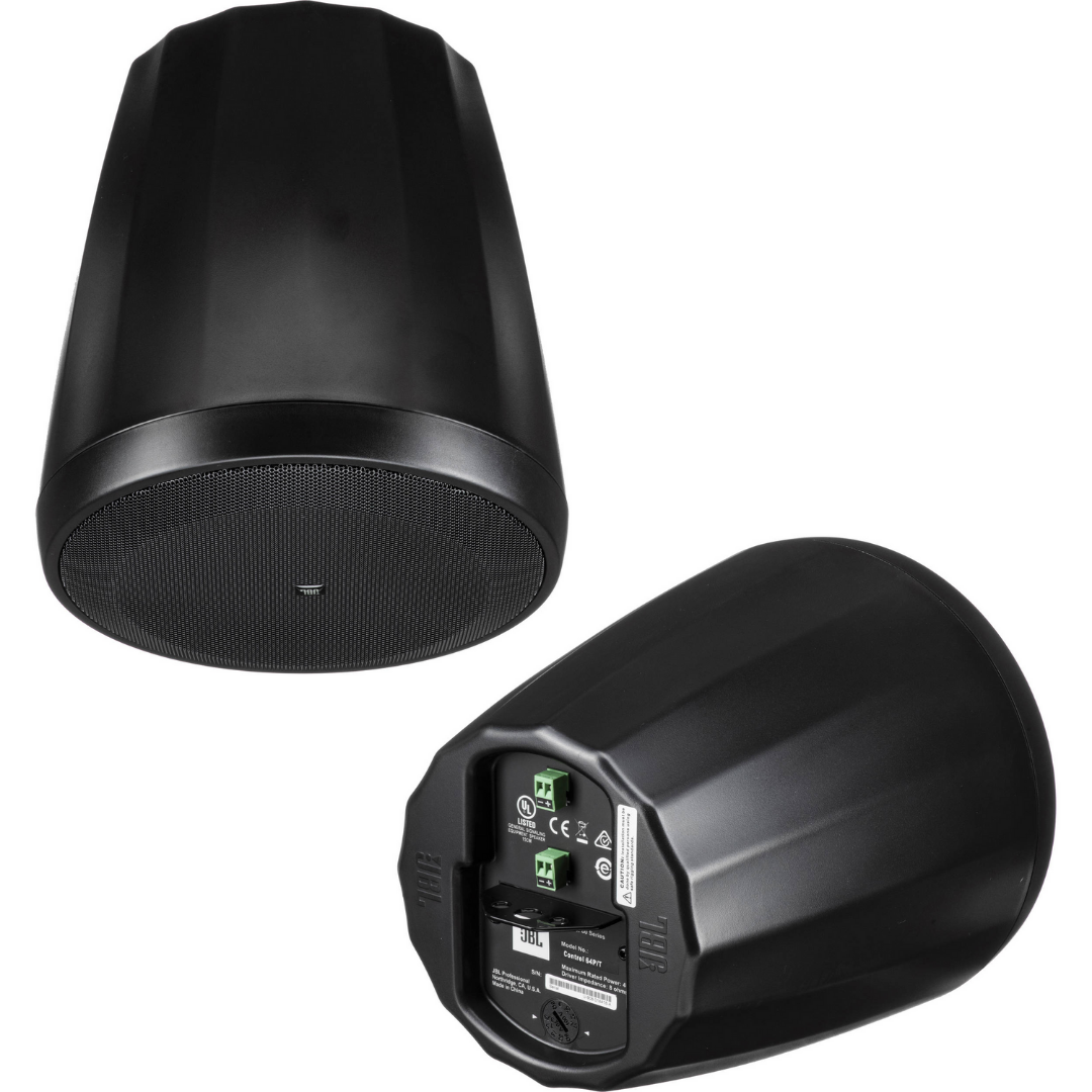 JBL Control 64P/T Compact Full-Range Pendant Loudspeaker - Pair - Black, JBL, CEILING SPEAKER, jbl-ceiling-speaker-control64pt-bk, ZOSO MUSIC SDN BHD