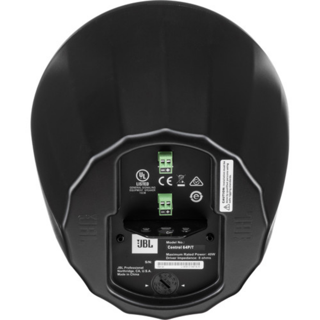 JBL Control 64P/T Compact Full-Range Pendant Loudspeaker - Pair - Black, JBL, CEILING SPEAKER, jbl-ceiling-speaker-control64pt-bk, ZOSO MUSIC SDN BHD