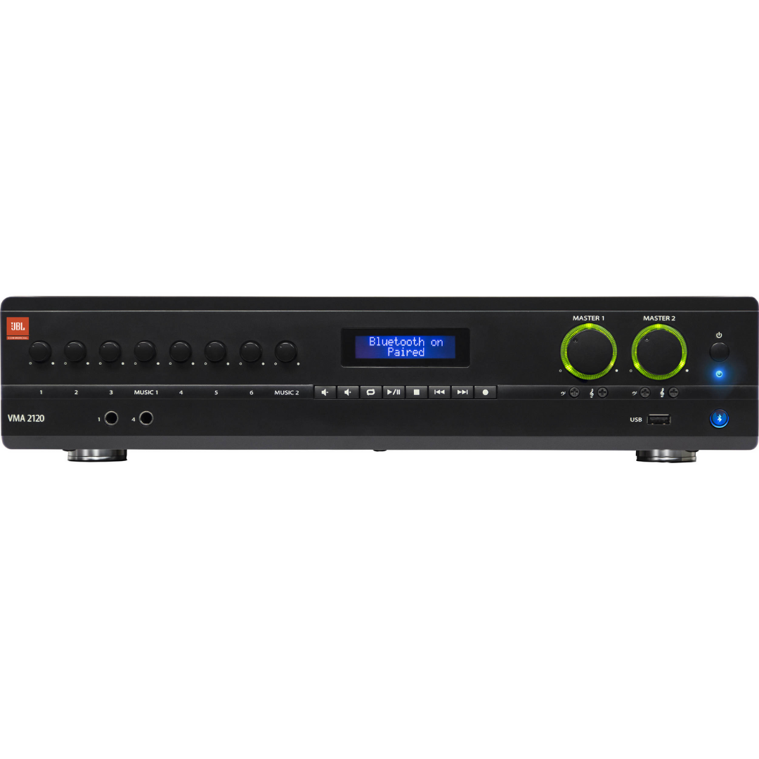 JBL VMA2120 Commercial Series 120W Bluetooth-Enabled Mixer/Amplifier, JBL, POWER AMPLIFIER, jbl-power-amplifier-vma2120, ZOSO MUSIC SDN BHD