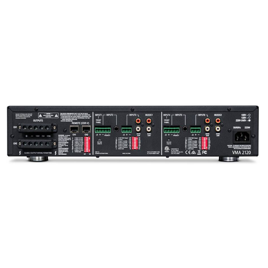 JBL VMA2120 Commercial Series 120W Bluetooth-Enabled Mixer/Amplifier, JBL, POWER AMPLIFIER, jbl-power-amplifier-vma2120, ZOSO MUSIC SDN BHD