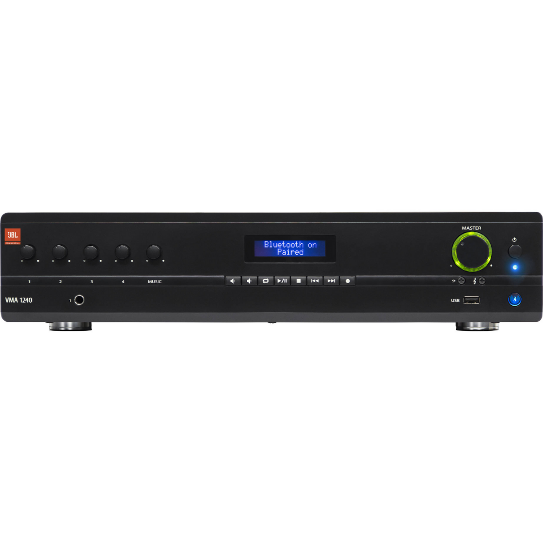 JBL VMA1240 Commercial Series 240W Bluetooth-Enabled Mixer/Amplifier, JBL, POWER AMPLIFIER, jbl-power-amplifier-vma1240, ZOSO MUSIC SDN BHD