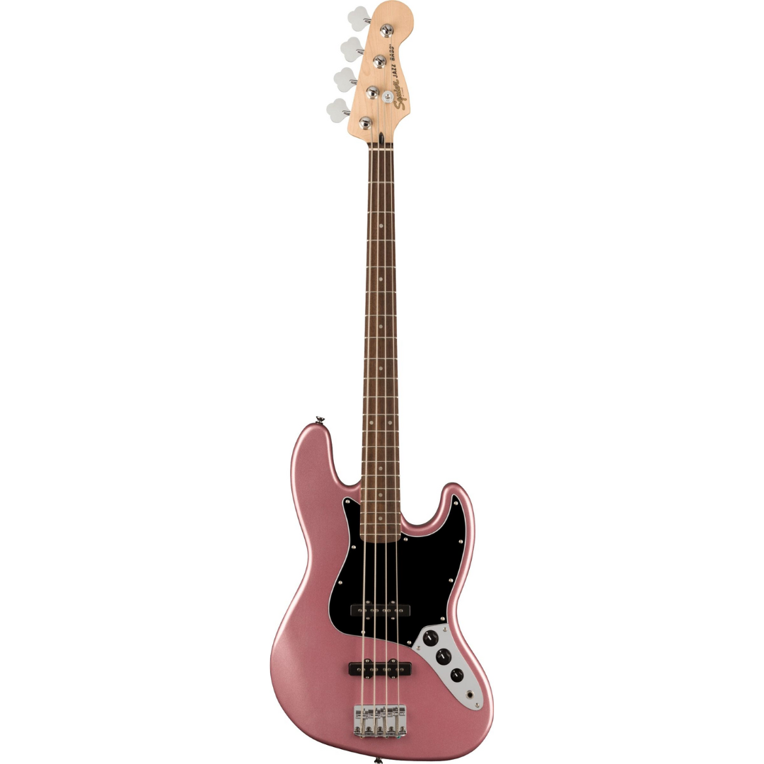 Squier Affinity Series Jazz Bass Guitar, Laurel FB, Burgundy Mist, SQUIER BY FENDER, BASS GUITAR, squier-bass-guitar-f03-037-8601-566, ZOSO MUSIC SDN BHD