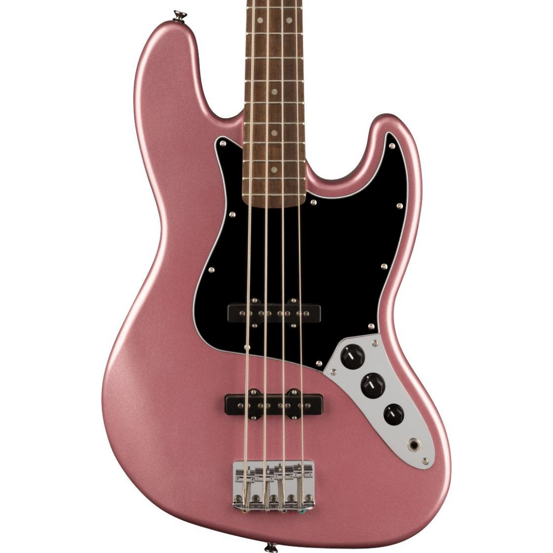Squier Affinity Series Jazz Bass Guitar, Laurel FB, Burgundy Mist, SQUIER BY FENDER, BASS GUITAR, squier-bass-guitar-f03-037-8601-566, ZOSO MUSIC SDN BHD