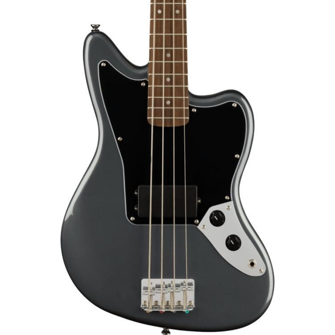Squier Affinity Series Jag Bass Guitar, Laurel FB, Charcoal Frost Metallic, SQUIER BY FENDER, BASS GUITAR, squier-bass-guitar-f03-037-8501-569, ZOSO MUSIC SDN BHD