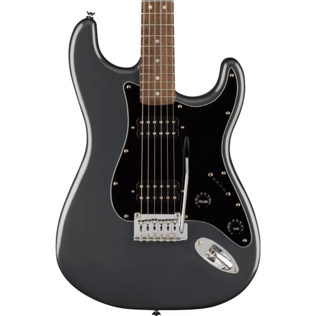 Squier Affinity Series HH Stratocaster Electric Guitar, Laurel FB, Charcoal Frost Metallic, SQUIER BY FENDER, ELECTRIC GUITAR, squier-electric-guitar-f03-037-8051-569, ZOSO MUSIC SDN BHD