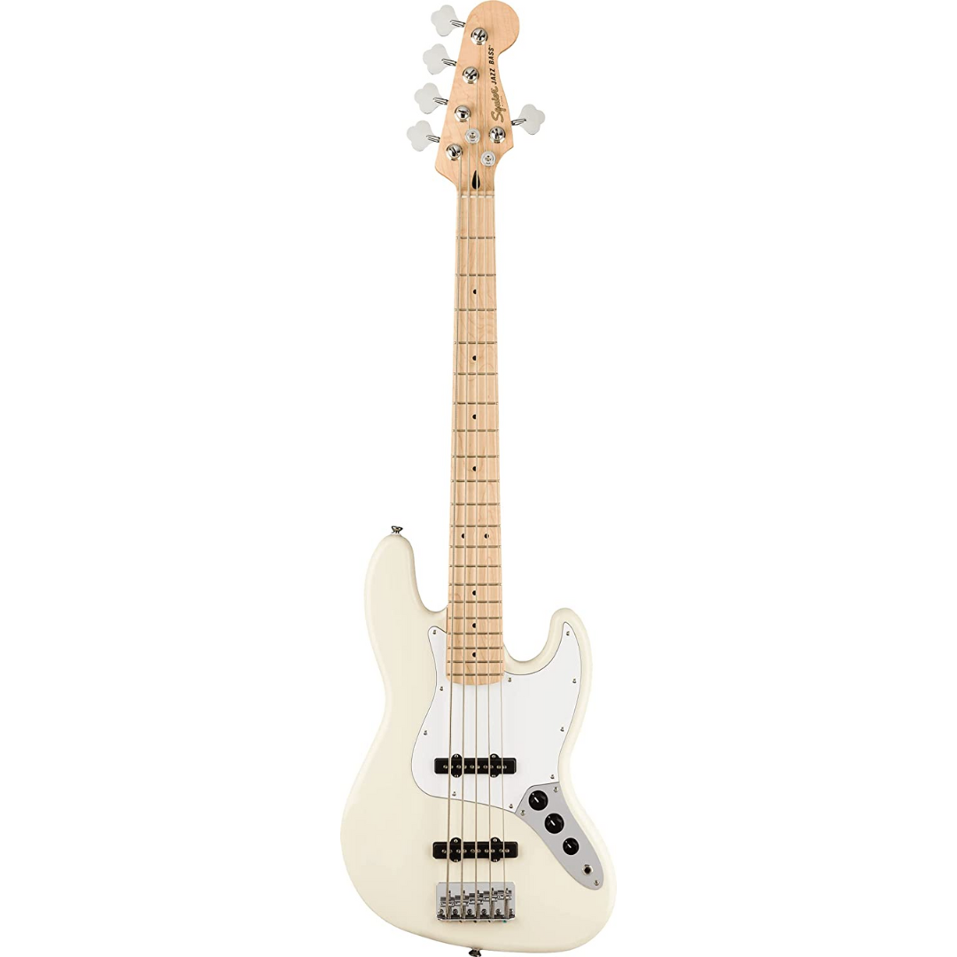 Squier Affinity Series Jazz Bass Guitar, Maple FB, Olympic White, SQUIER BY FENDER, BASS GUITAR, squier-bass-guitar-f03-037-8652-505, ZOSO MUSIC SDN BHD
