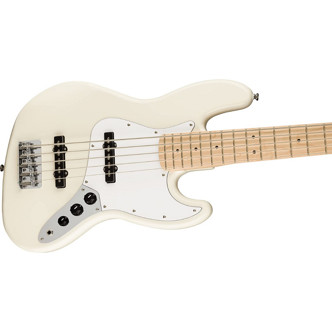 Squier Affinity Series Jazz Bass Guitar, Maple FB, Olympic White, SQUIER BY FENDER, BASS GUITAR, squier-bass-guitar-f03-037-8652-505, ZOSO MUSIC SDN BHD