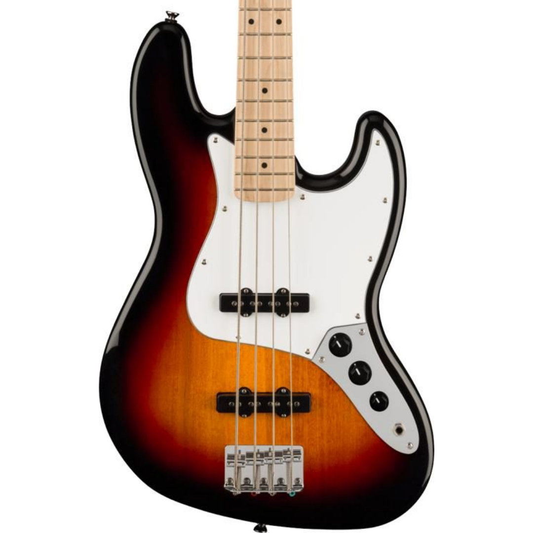 Squier Affinity Series Jazz Bass Guitar, Maple FB, 3-Color Sunburst, SQUIER BY FENDER, BASS GUITAR, squier-bass-guitar-f03-037-8602-500, ZOSO MUSIC SDN BHD