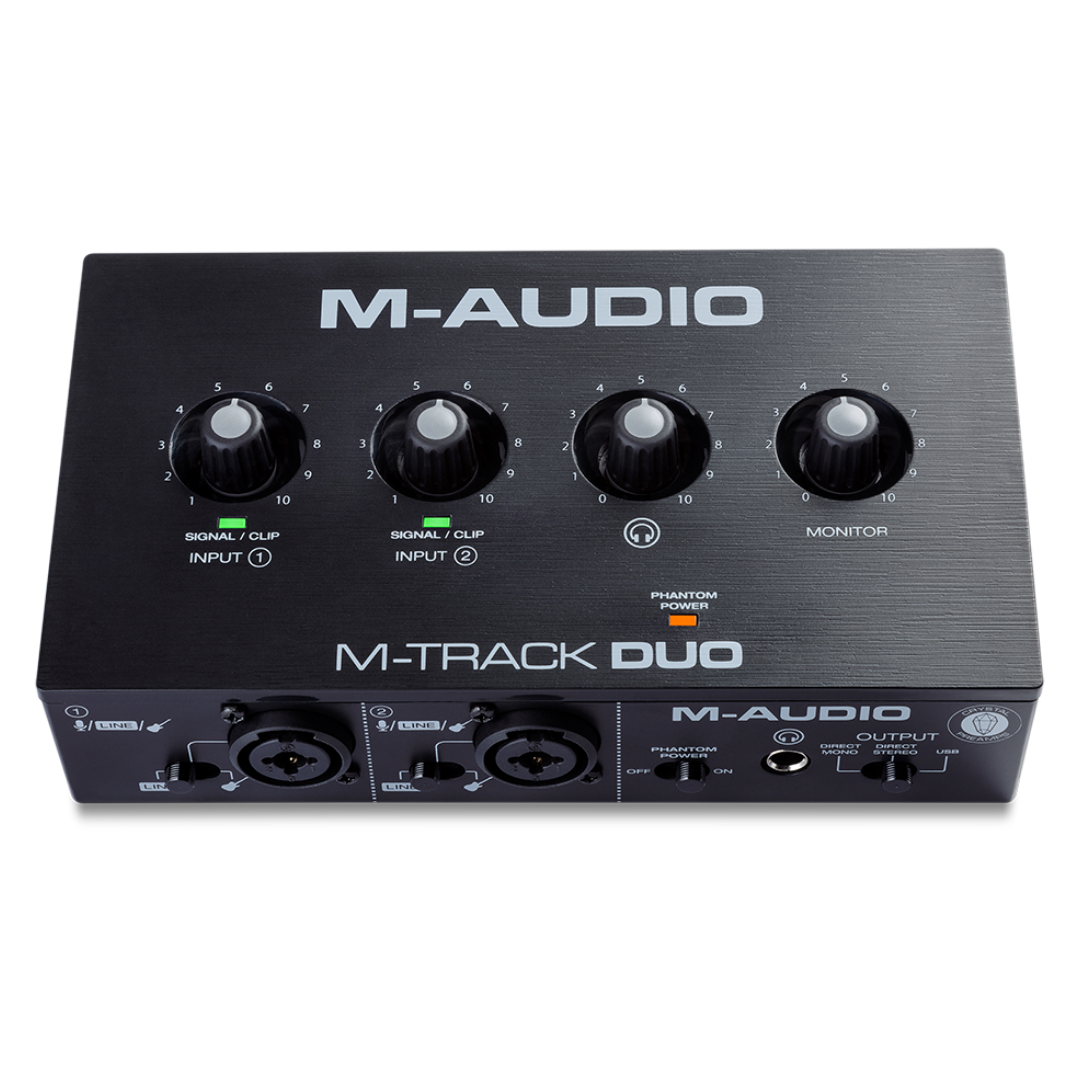 M-AUDIO M-TRACK DUO 2 IN 2 OUT USB AUDIO INTERFACE, M-AUDIO, AUDIO INTERFACE, m-audio-audio-interface-mtrackduo, ZOSO MUSIC SDN BHD