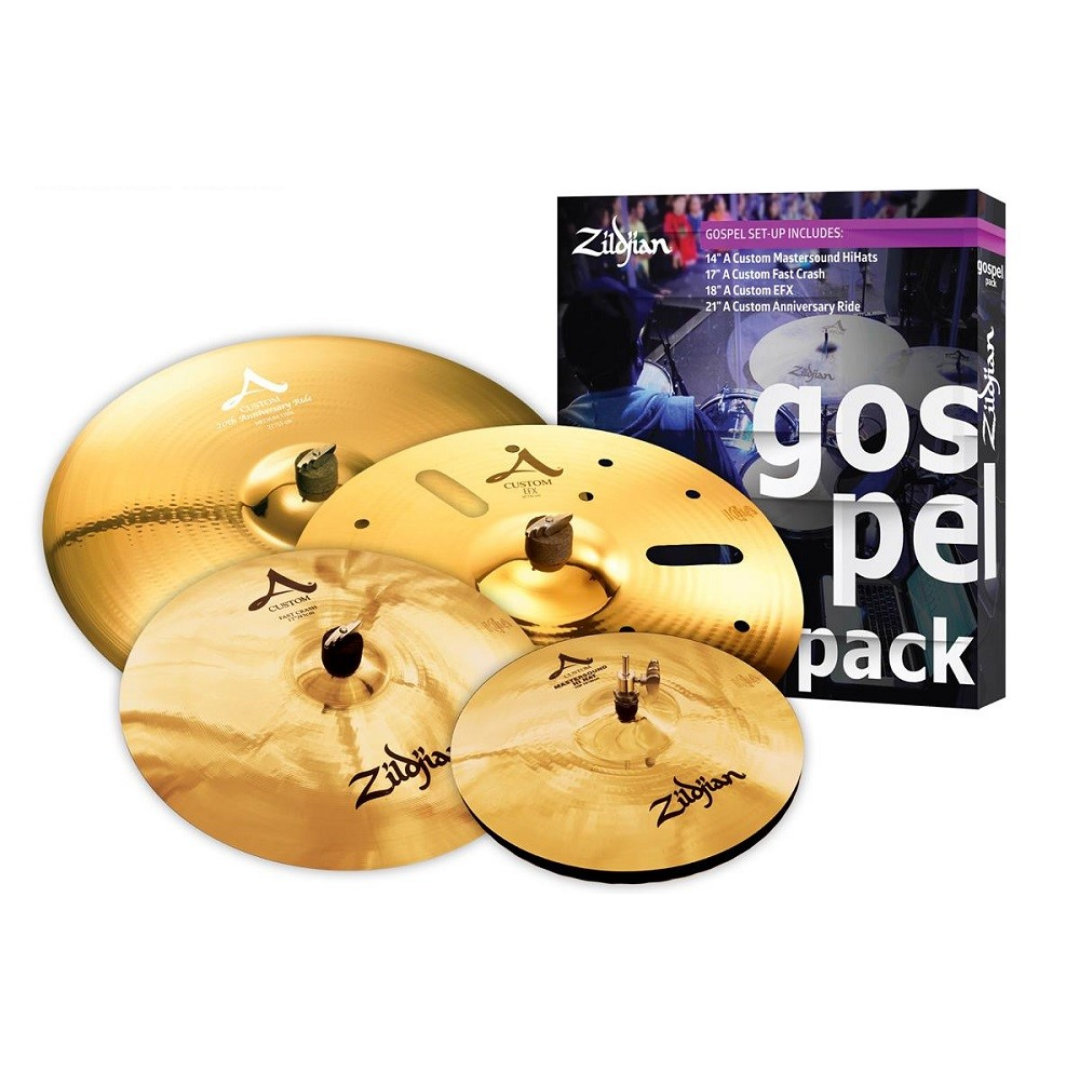 Zildjian AC0801G Gospel A Custom Pack 14MHH/17FC/18EFX/20thANN R |  ZILDJIAN |  CYMBAL-SETS |  Zoso Music