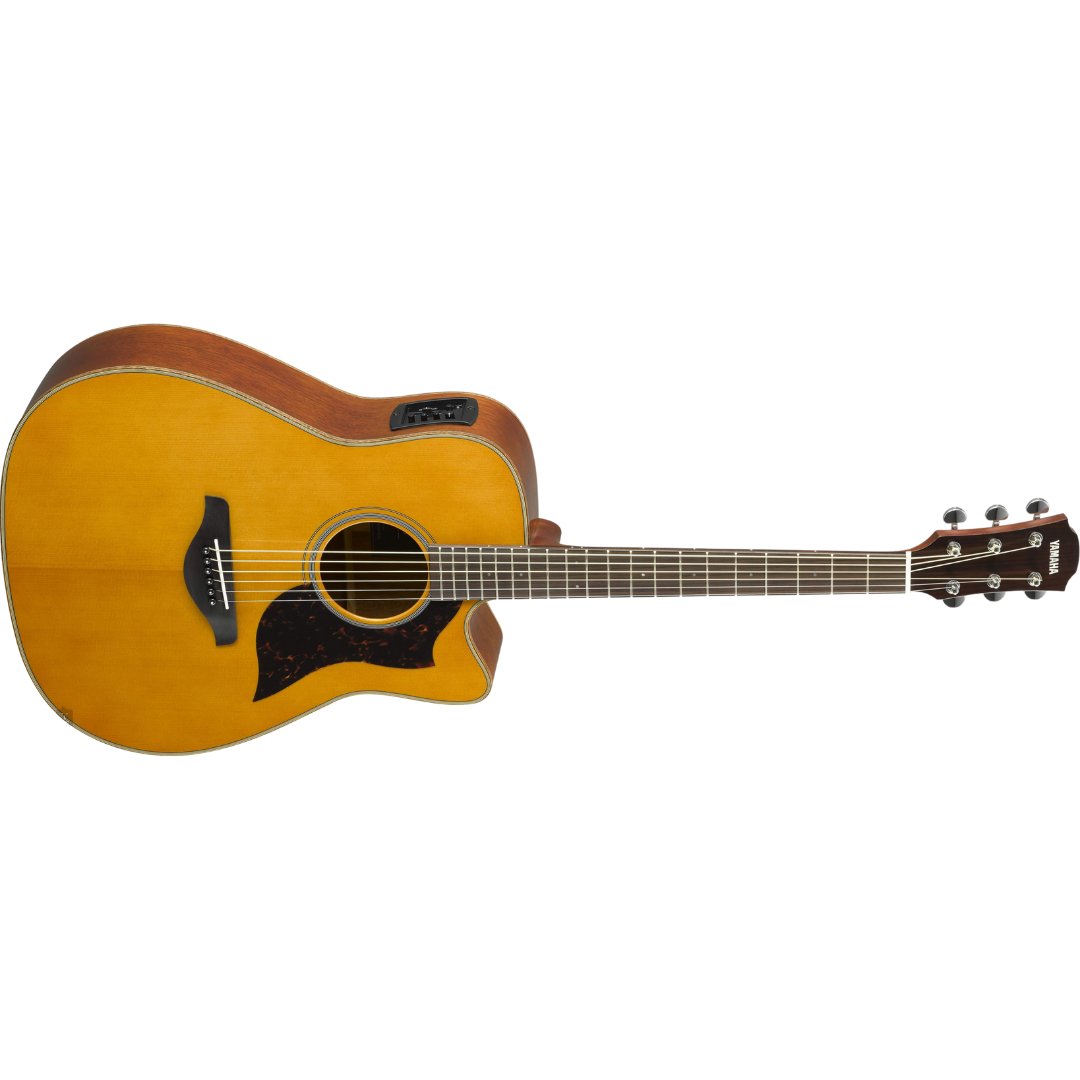 Yamaha A1M Dreadnought Cutaway Acoustic-Electric Guitar with Gator GC-DREAD Molded Case - Vintage Natural, YAMAHA, ACOUSTIC GUITAR, yamaha-acoustic-guitar-ymhga1mvn, ZOSO MUSIC SDN BHD