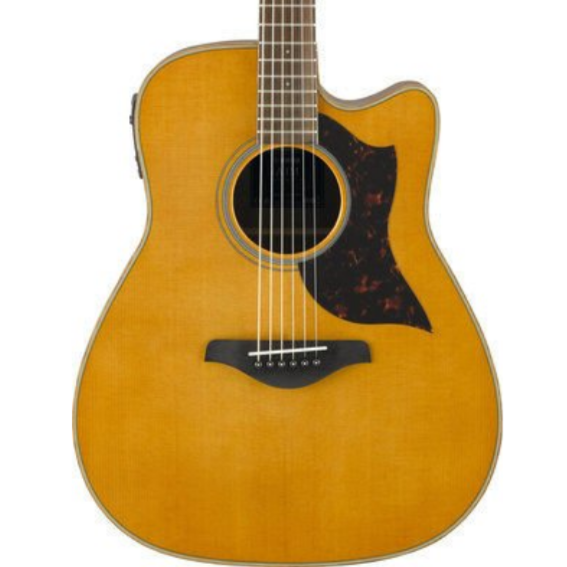 Yamaha A1M Dreadnought Cutaway Acoustic-Electric Guitar with Gator GC-DREAD Molded Case - Vintage Natural, YAMAHA, ACOUSTIC GUITAR, yamaha-acoustic-guitar-ymhga1mvn, ZOSO MUSIC SDN BHD